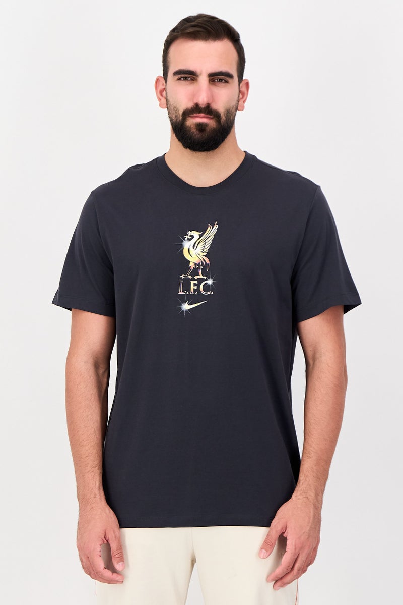 Nike x L F C Men Sportwear Fit Short Sleeve Outdoor T-Shirt, Dark Grey - Image 1